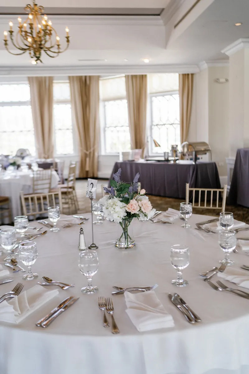 Communion party table decoration