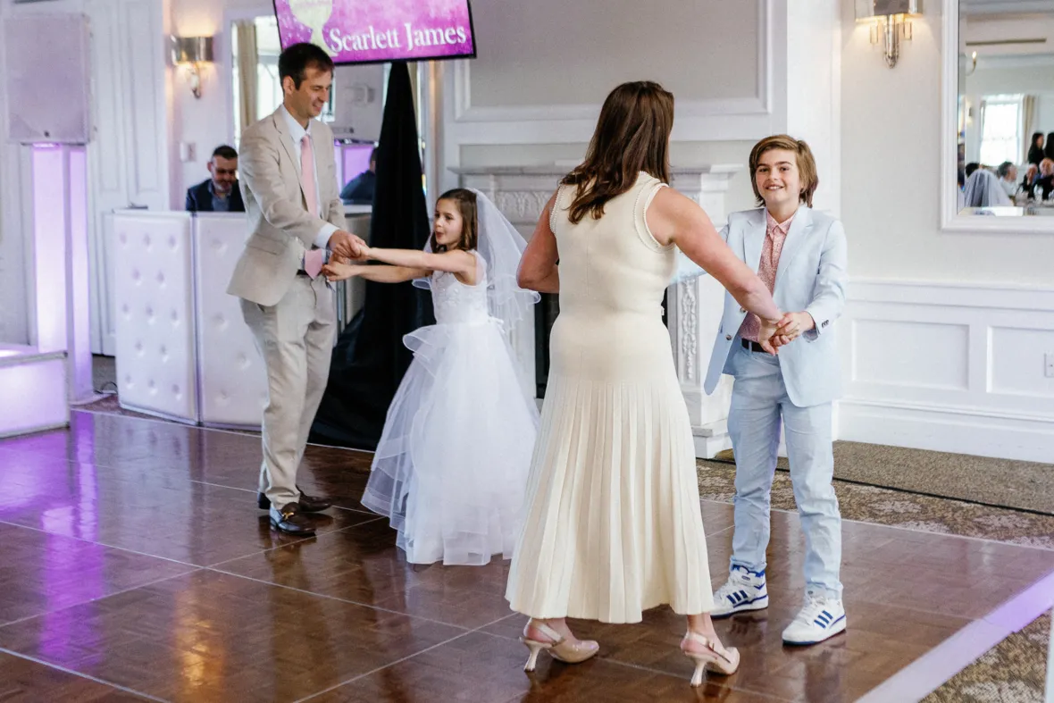 First family dance at communion party