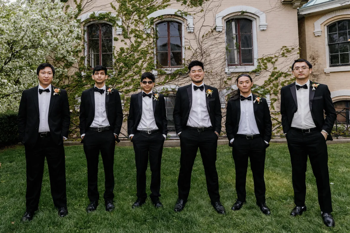 Groom with groomsmen