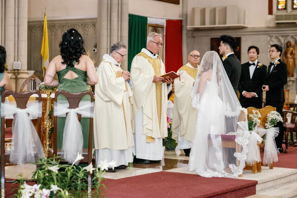 Church wedding ceremony