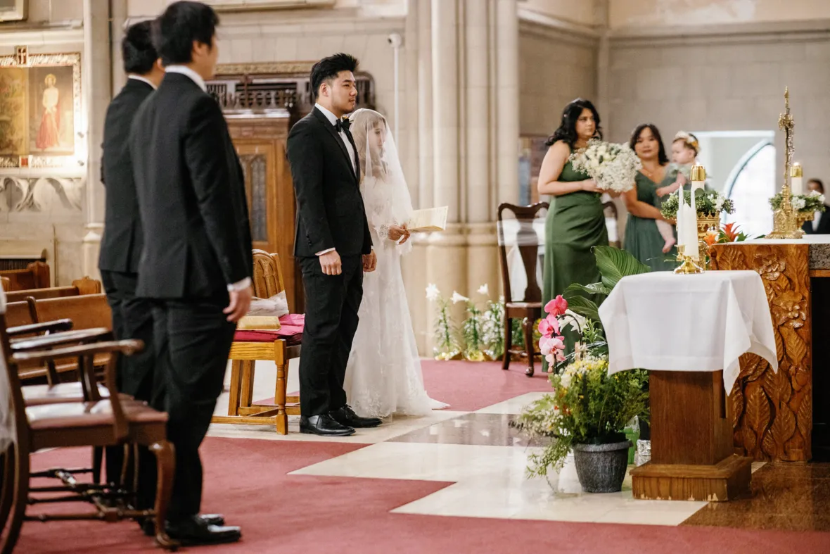 Church wedding ceremony