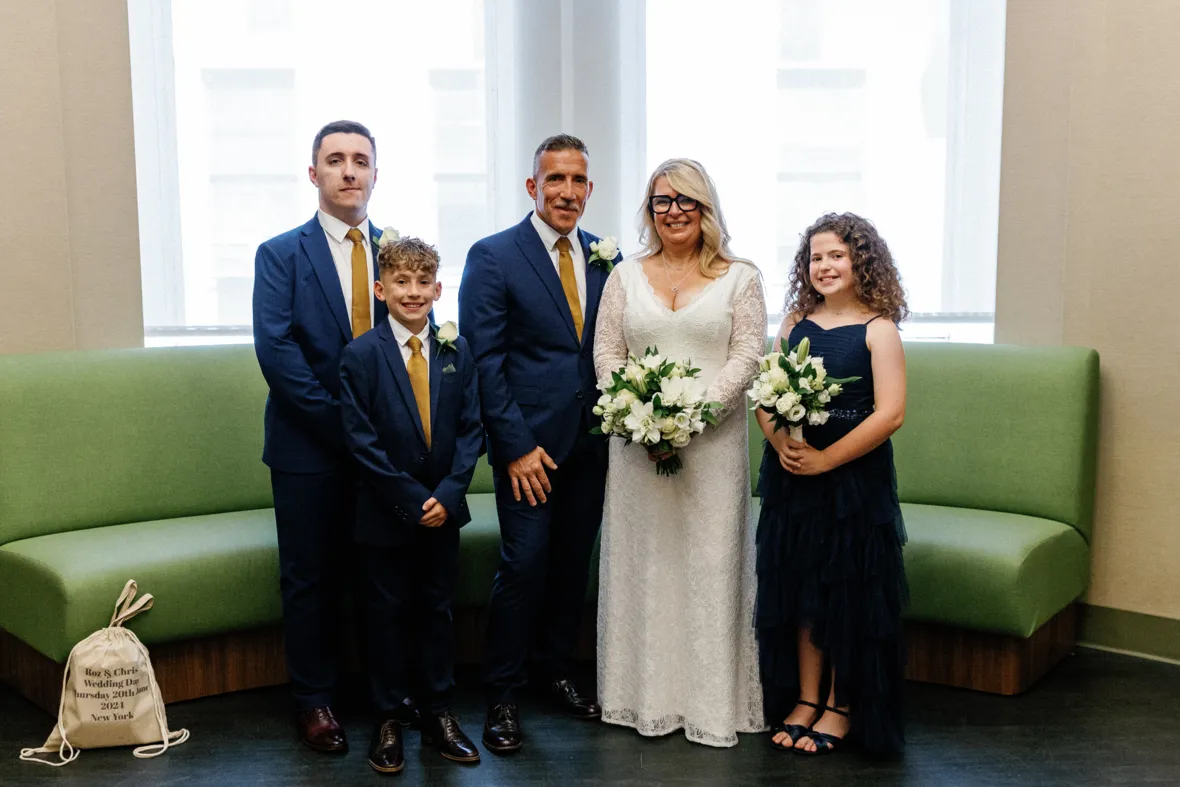 Family portrait in City Hall