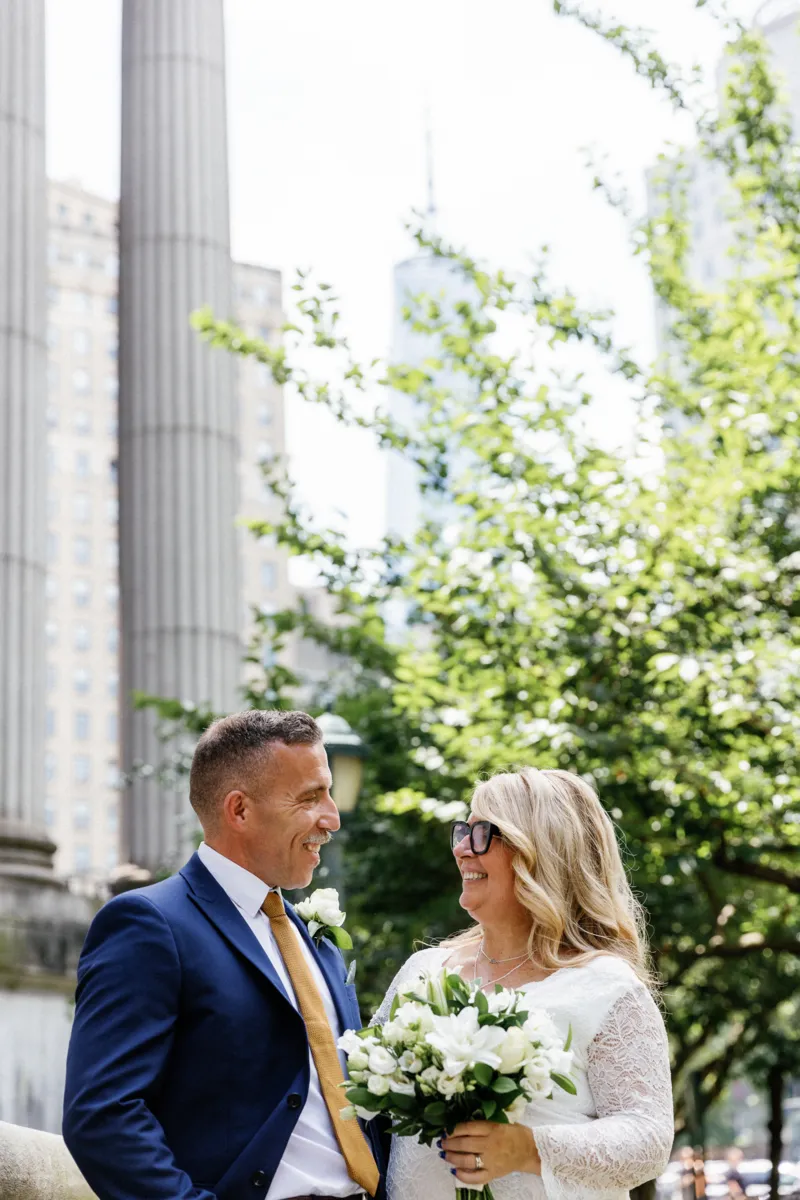 NYC elopement portrait