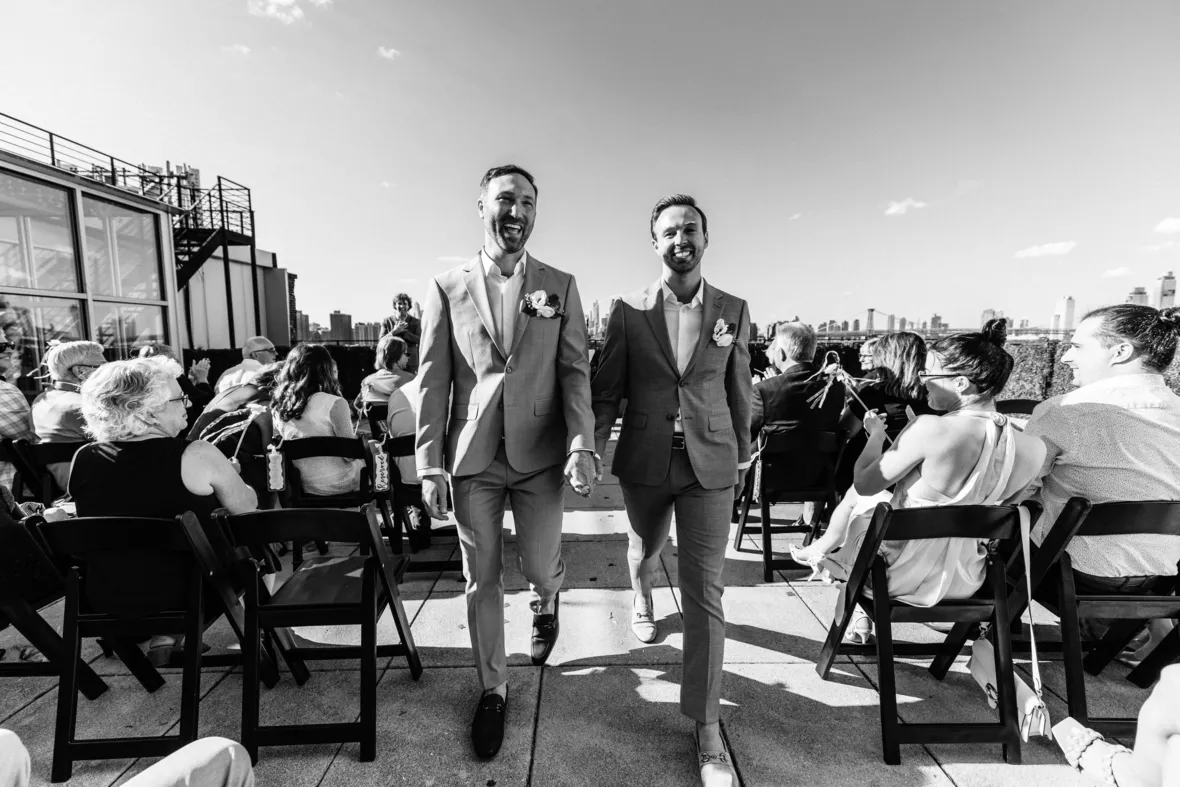 Wedding ceremony recessional