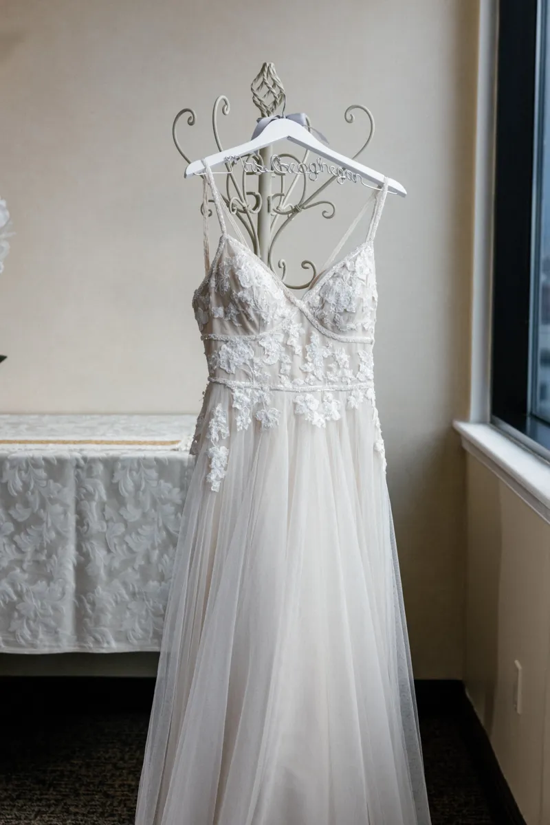 Brides wedding dress