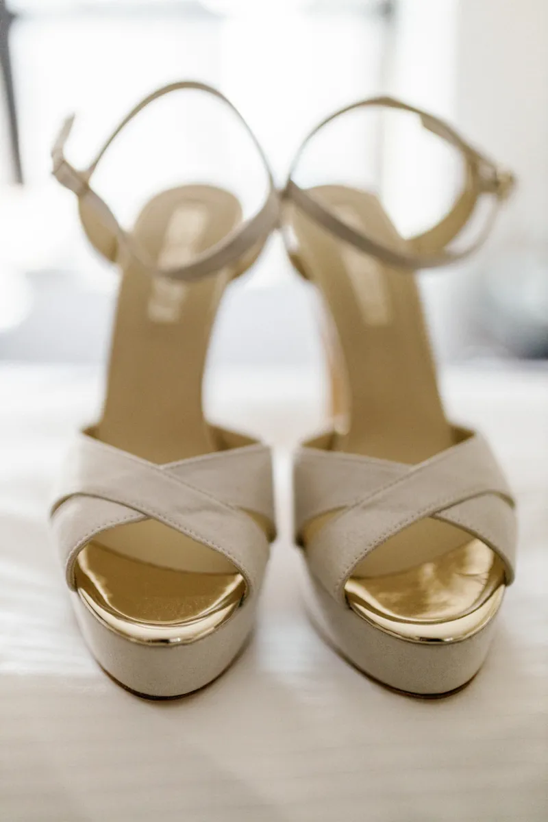 Brides wedding shoes