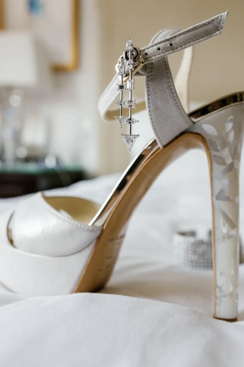 Brides wedding shoes